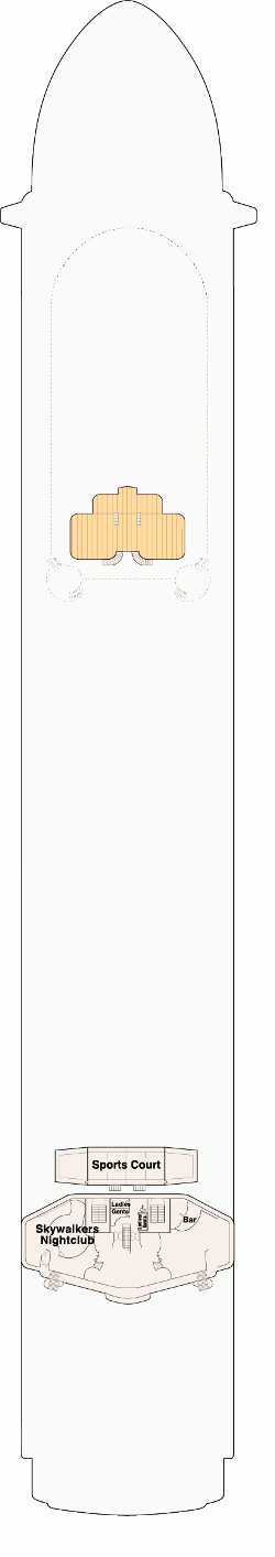 Choose your cabin on Deck 17 - Sky             